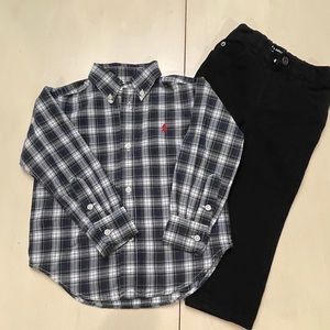 Ralph Lauren 2T oxford / Children’s Place jeans
